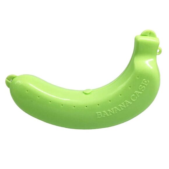 Banana Case Storage Fresh Keeper Lunch Box Container Protector Saver Plastic - Picture 1 of 5